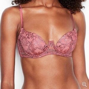 Victoria’s Secret Very Sexy Soft Begonia Shine Lace Studded size 34C